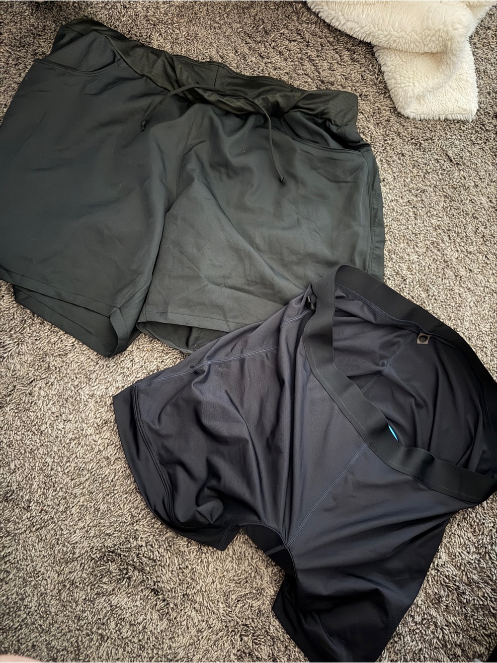Women's Black Bike Shorts with Inner Liner - Brand Unspecified
